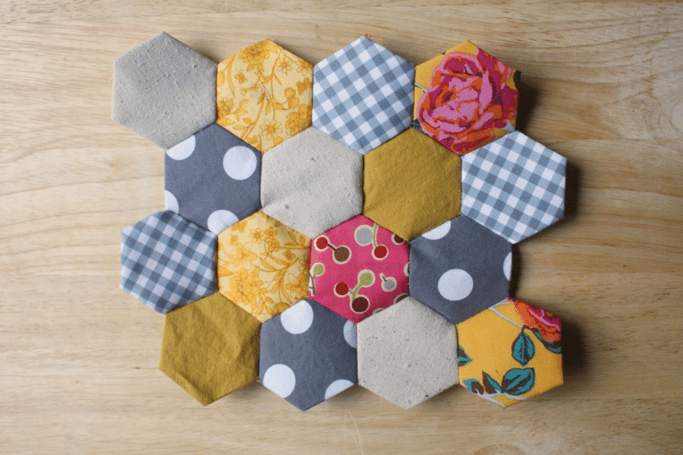 How to Machine Sew Hexagons Together
